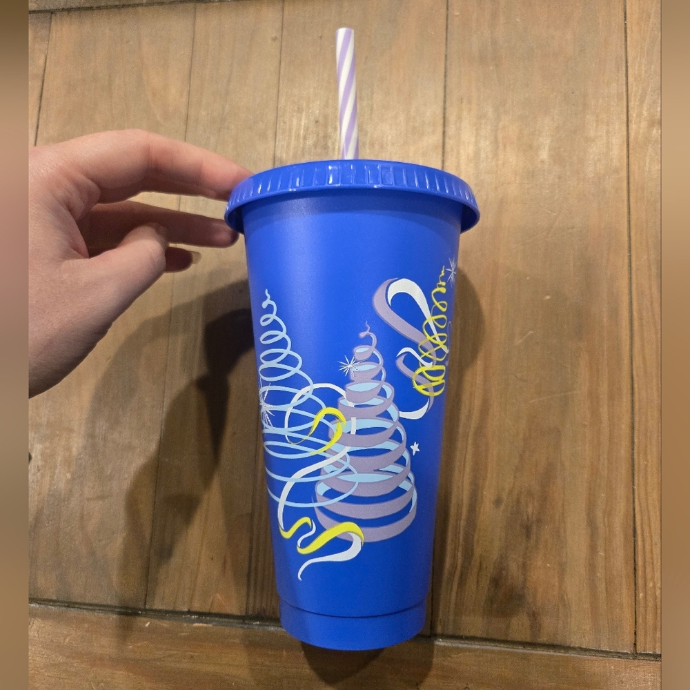 Blue Holiday Starbucks Tumbler